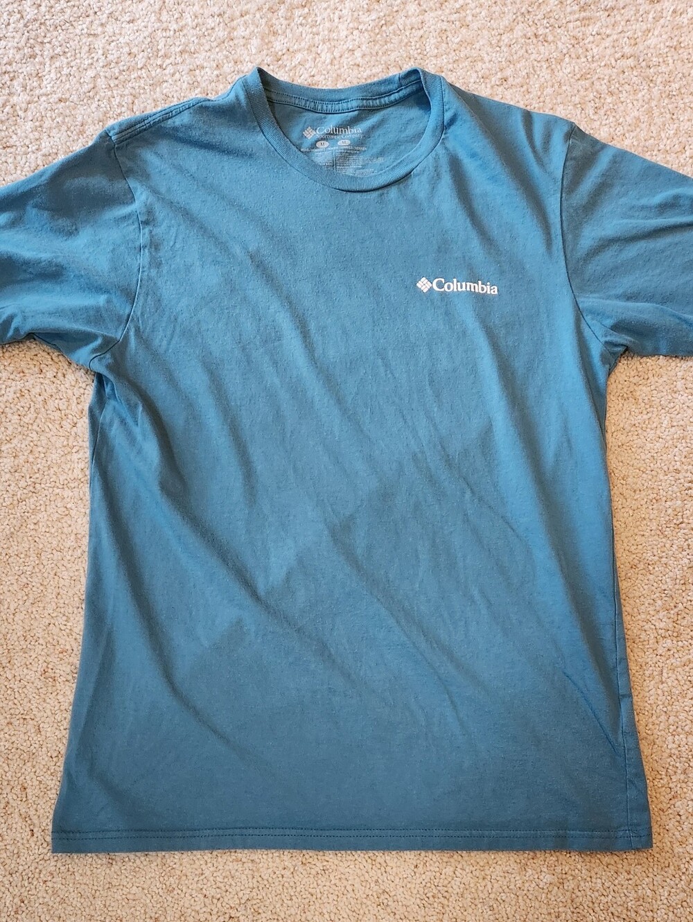 Columbia Men’s Short Sleeve Graphic Tee - Teal Blue - Size M